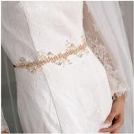 💍 azaleas women's pearls bridal bridesmaid dresses sash belts: elegant ivory wedding belt with beaded accents logo