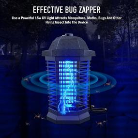 img 2 attached to 🦟 Ultimate Bug Zapper: Outdoor Electric Mosquito Zapper & Indoor Electronic Mosquito Killer!