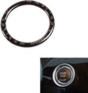 🔘 lanyun carbon fiber start stop button ring for e90 e92 e93 328i 335i - fits 03-12 3 series logo