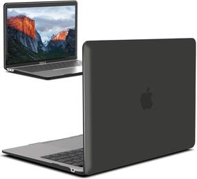 img 4 attached to 🖥️ IBENZER New 2021 MacBook Air 13 inch Case: Premium Black Hard Shell for Apple Mac Air 13 Retina Display with Touch ID (2018-2021)