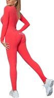 mieeyali women's bodycon sleepwear - sexy butt flap pajamas onesie with long sleeves, v neck and one-piece jumpsuit romper logo