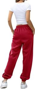 img 3 attached to HeSaYep Waisted Sweatpants Workout Joggers Outdoor Recreation for Outdoor Clothing