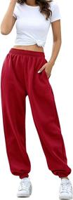 img 1 attached to HeSaYep Waisted Sweatpants Workout Joggers Outdoor Recreation for Outdoor Clothing