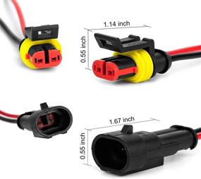 img 3 attached to 🔌 LanHong Водонепроницаемый морской электрический разъем