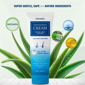 img 3 attached to 👨 Neomen Hair Removal Cream - Gentle & Safe Depilatory Cream for Men - Skin-Friendly Painless Hair Remover Cream with Flawless Results