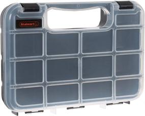 img 4 attached to Stalwart Portable Storage Case: Secure Locks, 14 Small Compartments 📦 for Hardware, Screws, Bolts, Nuts, Nails, Beads, Jewelry, Tackle & More