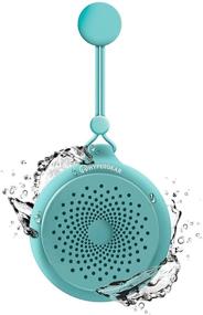 img 4 attached to HyperGear Splash Water Resistant Wireless Shower Speaker HD Stereo Sound With Built-In Microphone For Hands-Free Calls/Playlist For All Bluetooth Devices [Teal]