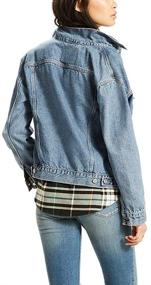 img 3 attached to Levis Womens Ex Boyfriend Trucker Jacket Women's Clothing for Coats, Jackets & Vests