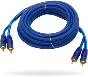 img 1 attached to Top-Quality InstallGear 20ft Shielded 2 Male to 2 Male 2-Channel RCA Cable for Optimal Audio Performance