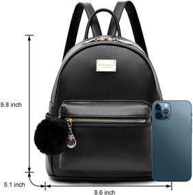 img 2 attached to 🎒 Stylish Leather Satchel Fashion Backpack for Women's Handbags & Wallets