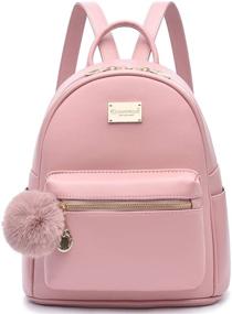 img 4 attached to 🎒 Stylish Leather Satchel Fashion Backpack for Women's Handbags & Wallets