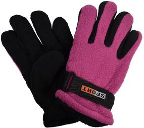 img 2 attached to 🧤 Cozy and Protective: Warm Thermal Polar Fleece Gloves for Children