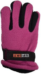 img 1 attached to 🧤 Cozy and Protective: Warm Thermal Polar Fleece Gloves for Children