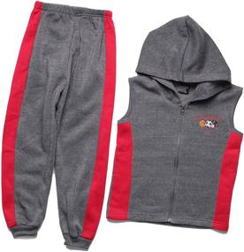 img 3 attached to 🩳 At Buzzer Three Fleece 53102 34 4T Boys' Clothing Sets - Cozy and Stylish Fashion for Little Boys