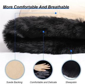 img 1 attached to Masubons Sheepskin Steering Automotive Universal Interior Accessories