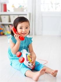 img 2 attached to Телефон Треск Фишера-Прайс - Классическая игрушка-притягивалка для младенцев, дружественная к SEO