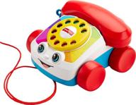 телефон треск фишера-прайс - классическая игрушка-притягивалка для младенцев, дружественная к seo логотип