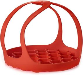 img 4 attached to 🔴 Red Silicone Sling Lifter Accessories for Instant Pot 6 Qt and 8 Qt, Ninja Foodi 5 Qt / 6.5 Qt / 8 Qt, and Other Pressure Cooker Brands - Goldlion