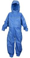 👶 dry kids - waterproof rainsuit in royal blue for 5-6 year olds logo