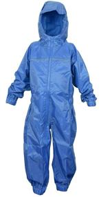 img 4 attached to 👶 DRY KIDS - Waterproof Rainsuit in Royal Blue for 5-6 Year Olds