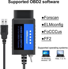 img 3 attached to 🔧 OBDResource FORScan ELM327 адаптер: диагностический кодировочный инструмент для автомобилей серии Ford F150 F250 Lincoln Mazda Mercury на Windows.