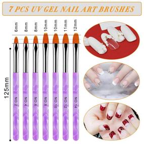 img 1 attached to 🎨 AROIC 28 Piece Acrylic Nail Brush Set - Perfect for UV Gel Nail Art, 3D Nail Extensions, and DIY Nail Art with Dotting Nail Pens - Includes White Box