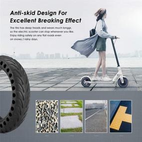 img 1 attached to 🔧 Z-FIRST 2Pcs Solid Tires 8.5 Inches - Replacement Honeycomb Tires for Xiaomi Mijia M365, Gotrax GXL V2 and More (2)