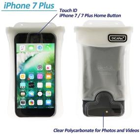 img 3 attached to 📱 DiCAPac Universal Waterproof Phone Case: IPX8 Certified Floating Dry Pouch (White) - Compatible with iPhone 7, 7Plus, Galaxy, and Other Smartphones up to 6.3 x 3.3 Inches - Touch ID & Fingerprints - Convenient Clip