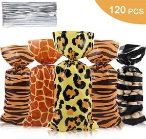 img 2 attached to Giraffe Cheetah Cellophane Birthday Supplies
