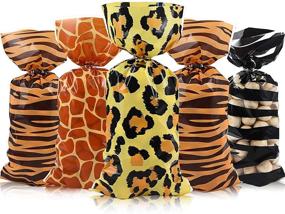 img 4 attached to Giraffe Cheetah Cellophane Birthday Supplies