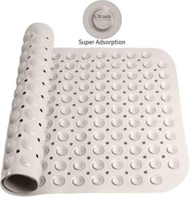 img 2 attached to MBOSS Non Slip Bath Mat - Keep Your Bathroom Floor Clean and Slip-Free with our Shower Massage Mat