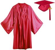 🎓 2022 hepna shiny graduation gown cap tassel set for preschool & kindergarten uniforms logo