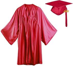 img 4 attached to 🎓 2022 HEPNA Shiny Graduation Gown Cap Tassel Set for Preschool & Kindergarten Uniforms