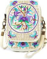 👜 stylish and practical: goodhan vintage handmade women mini crossbody bag for cellphone, small handbag, and coin purse logo