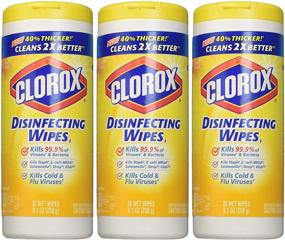 img 1 attached to 🌿 Multipurpose Disinfecting Wipes - Fresh Scent/Citrus Blend - Pack of 3 (35 Wipes per Canister)