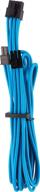 corsair premium individually sleeved pcie (single connector) cables – blue logo