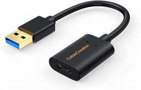 img 4 attached to 🔌 USB 3.1 USB C Female to USB Male Adapter Cable 5Gbps - CableCreation USB to USB C Adapter - USB C to A Adapter - Female USB C Adapter for Laptops, Oculus Quest Link, Logitech StreamCam, and Other USB-A Devices