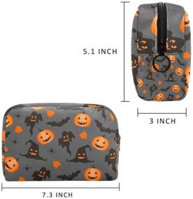 img 3 attached to Halloween Holiday Pattern Portable Cosmetic