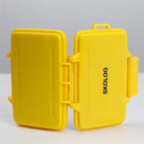 img 2 attached to 🌦️ Yellow Weatherproof Micro SD Card Case: SKOLOO Cute SD Card Storage Container with Single Small Holder, Ideal for Hunters