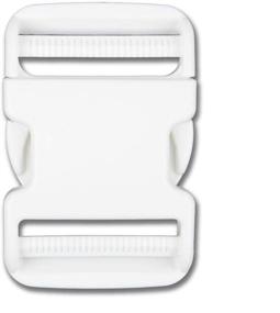 img 3 attached to 🔒 DYZD Premium 50mm Flat Dual Adjustable Side Release Buckles - 2PCS, White