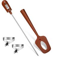 🍫 silicone candy thermometer digital spatula: fast read silicone spatula for kitchen cooking, baking bbq, candy, chocolate, sauce, jam (brown) logo