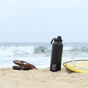 img 1 attached to 🔝 Upgrade Your Takeya Originals Bottle with the Stylish and Functional Black Spout Lid