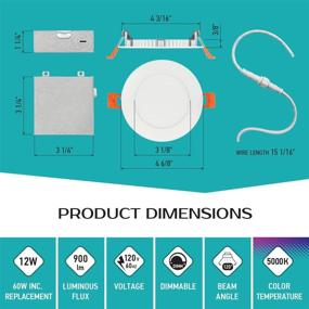 img 2 attached to Ultra Thin Recessed Junction Dimmable Daylight