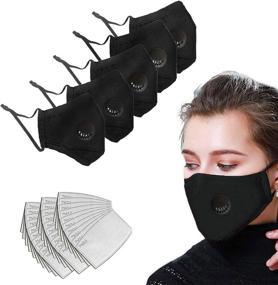 img 4 attached to 🌬️ Reusable Activated Protective Breathing Mask with Washable Design