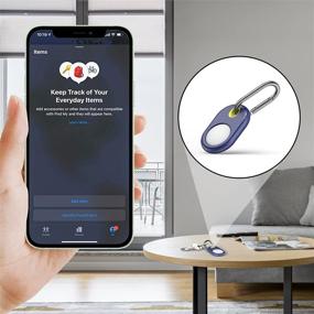 img 3 attached to 🔍 Чехол Soke Airtag Finder с брелоком - Navy: Оптимальный держатель Airtag трекера