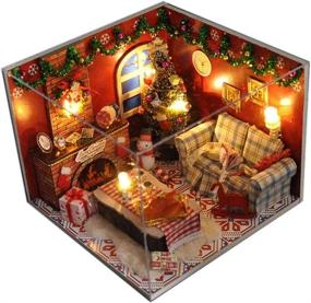 img 4 attached to 🎄 Dollhouse Miniature Furniture Christmas Wonderland by Flever: Exquisite and Festive Decor for Your Mini Home!