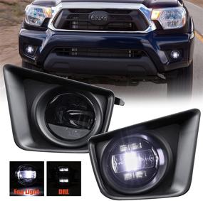 img 4 attached to 🔆 High-Performance LED Fog Light with DRL for Tacoma 2012-2015 Bumper Fog Lights Lamps: Upgrade Your Vehicle's Visibility and Style!