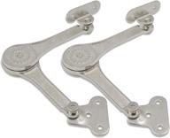 🔐 2-pack heavy duty lid support hinges with soft close, folding lid stay hinge for cabinet, kitchen, and wardrobe hardware - enhance lid opening and closure logo