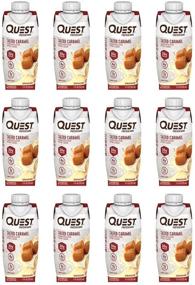 img 2 attached to 🥤 Quest Nutrition Salted Caramel Protein Shake - Ready to Drink, High Protein, Low Carb, Gluten Free, Keto Friendly, 11 Fl Oz (Pack of 12)