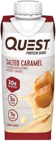 img 3 attached to 🥤 Quest Nutrition Salted Caramel Protein Shake - Ready to Drink, High Protein, Low Carb, Gluten Free, Keto Friendly, 11 Fl Oz (Pack of 12)